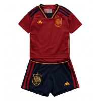 Spanien Hjemmebanesæt Børn VM 2022 Kortærmet (+ Korte bukser)